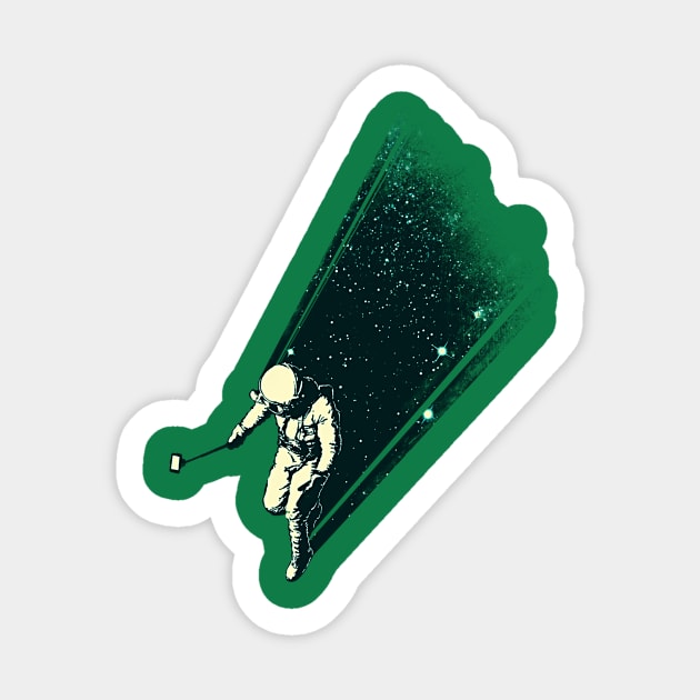 Cosmic Selfie Sticker by angrymonk